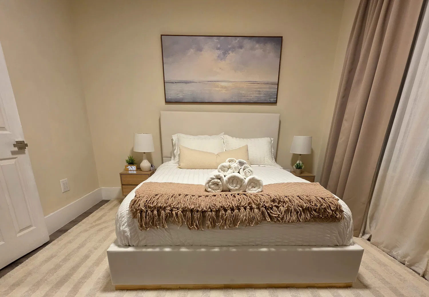 LaSerene at Newark — primary bedroom, front view