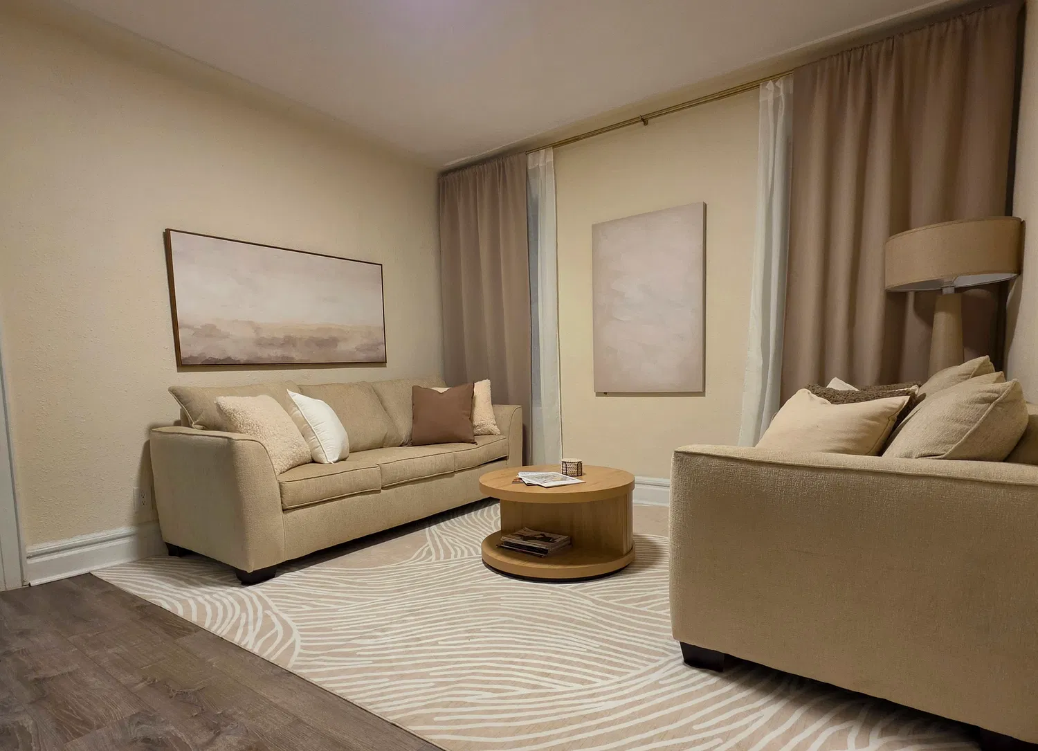 LaSerene at Newark — living room wide angle