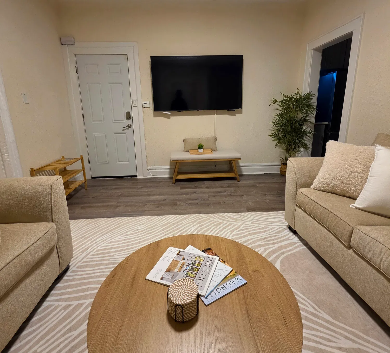 LaSerene at Newark — living room television wall