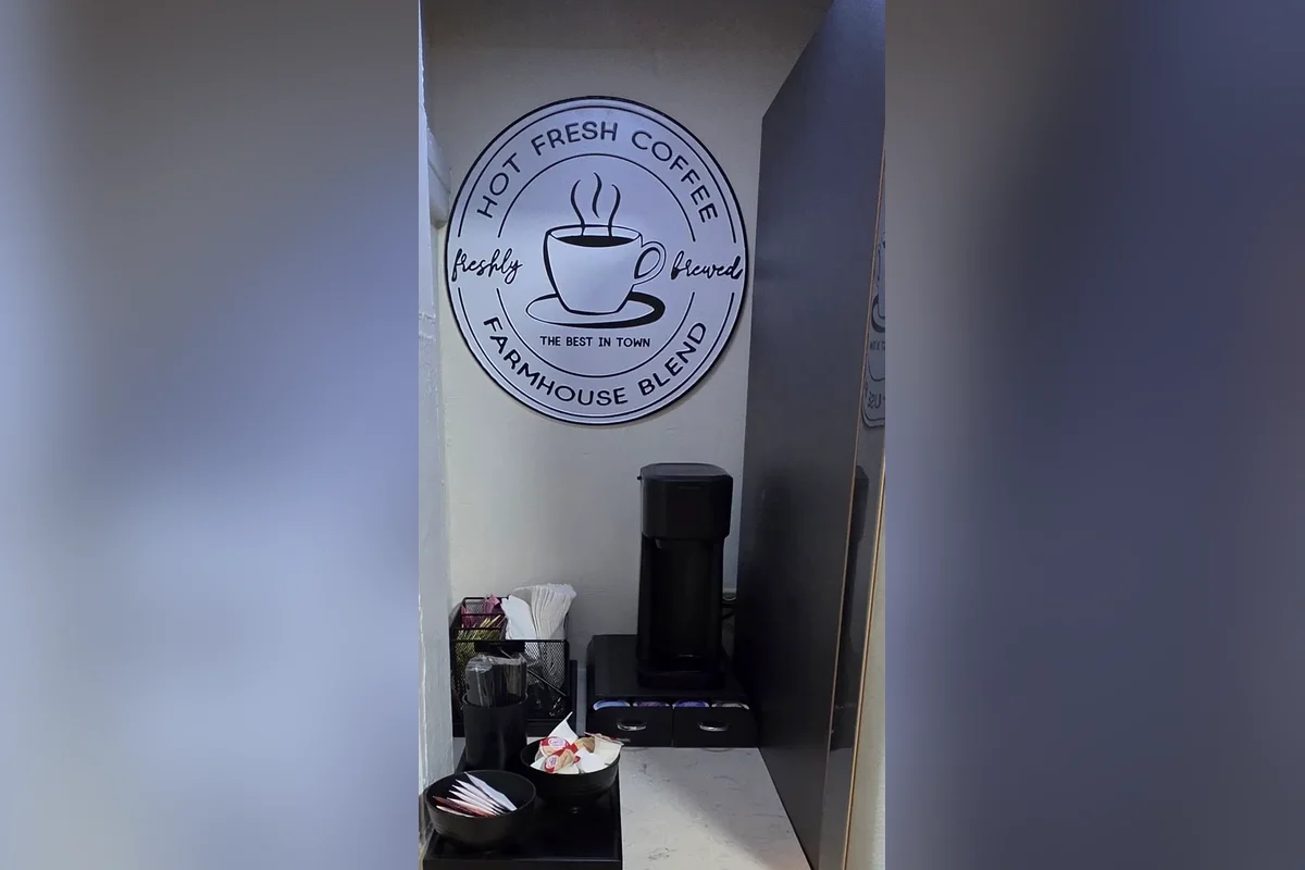 LaSerene at Newark — coffee station